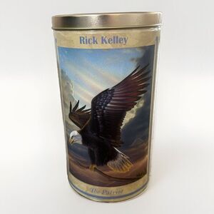 Rick Kelley The Patriot 10” Popcorn Tin 2020 Boy Scout Bald Eagle Americana Art